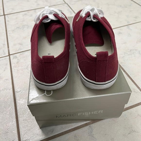 Maroon Canvas Sneakers - Picture 4 of 6